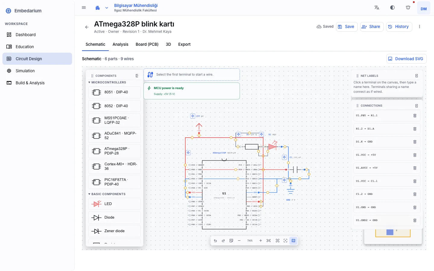 Embedarium Schematic Canvas